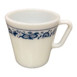 Pyrex Old Town Blue 1410‎ Milk Glass D Handle Replacement Coffee Cup